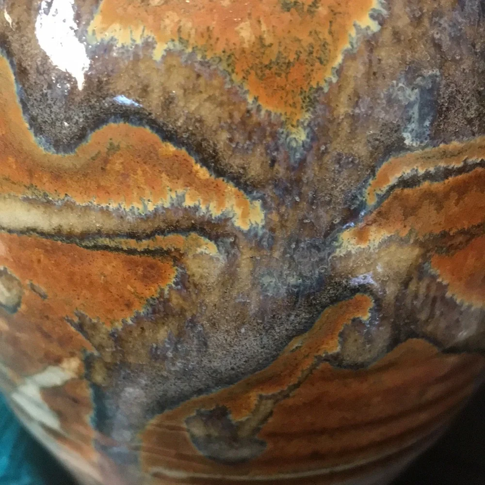 Signed Studio‎ Pottery Vase 9-1/2